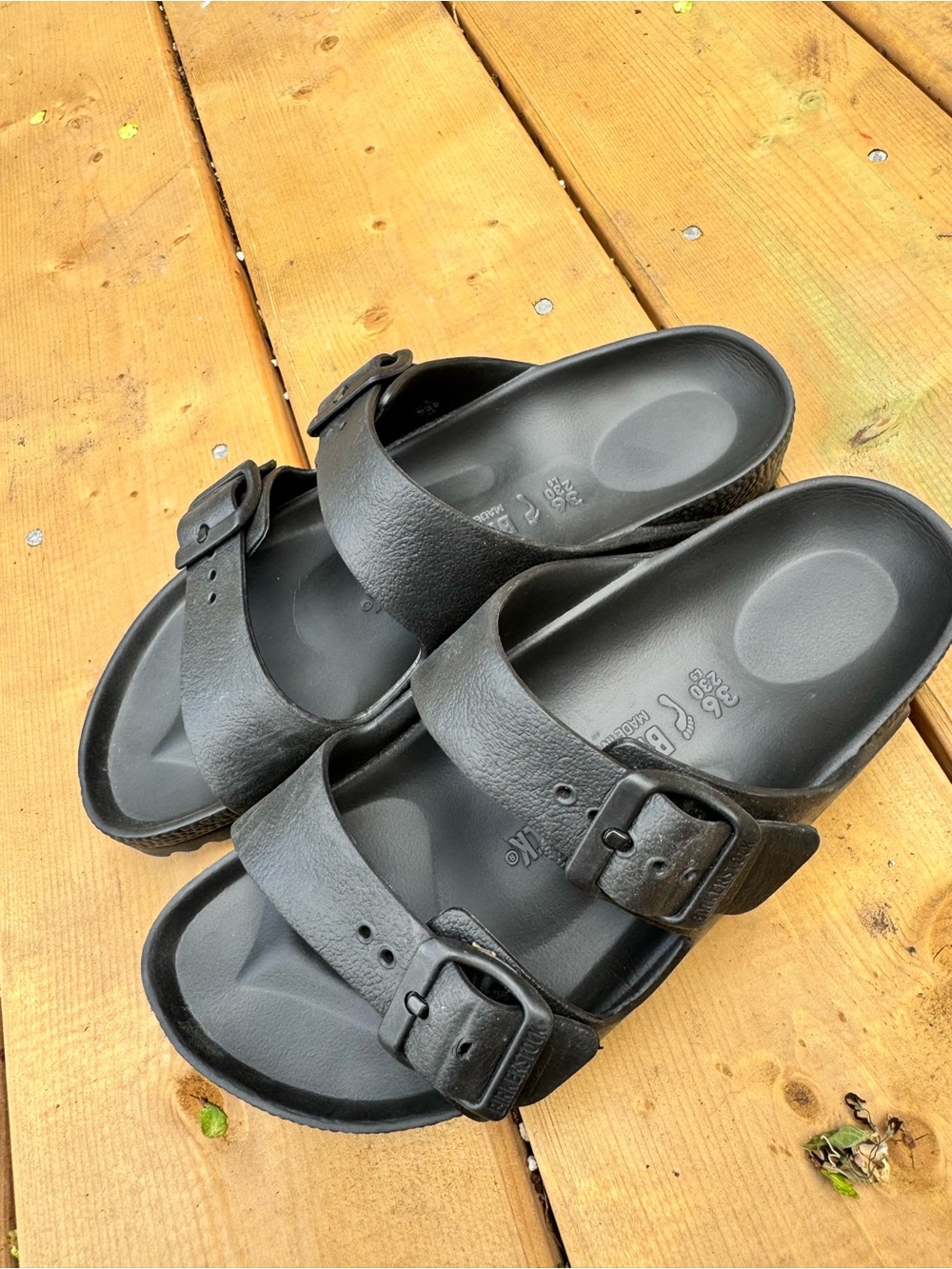 Birkenstock Black Arizona EVA Dual-Strap Sandals